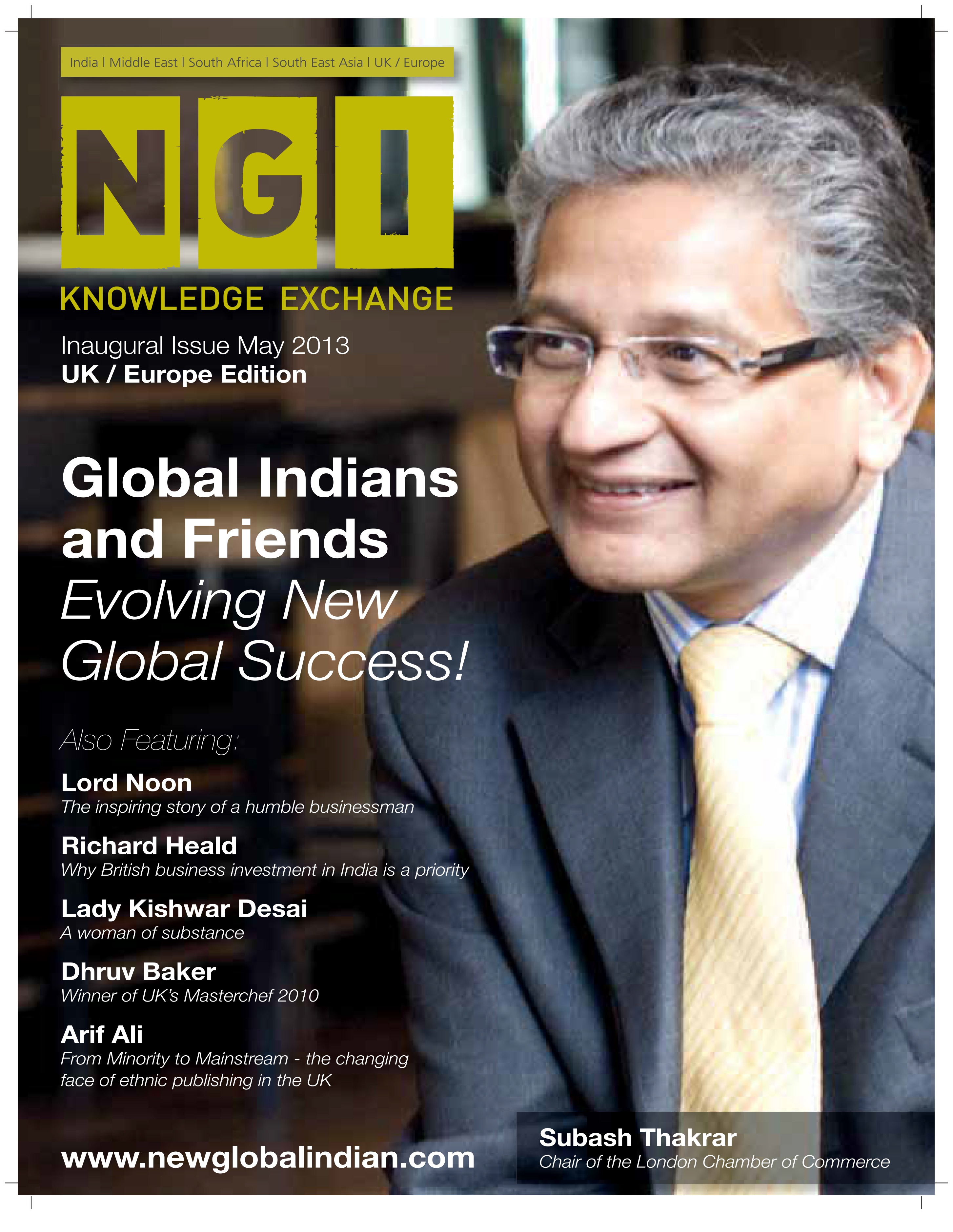 My interview in New Global Indian magazine on May ...